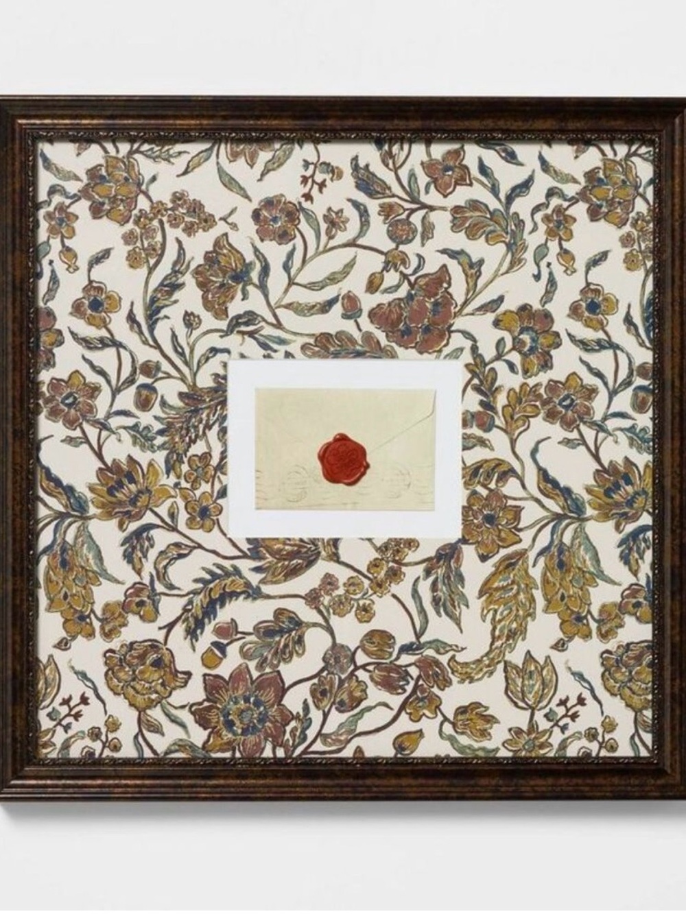 NEW! Threshold w/Studio McGee 16”x16” Keepsake Envelope Wall Art, Brown